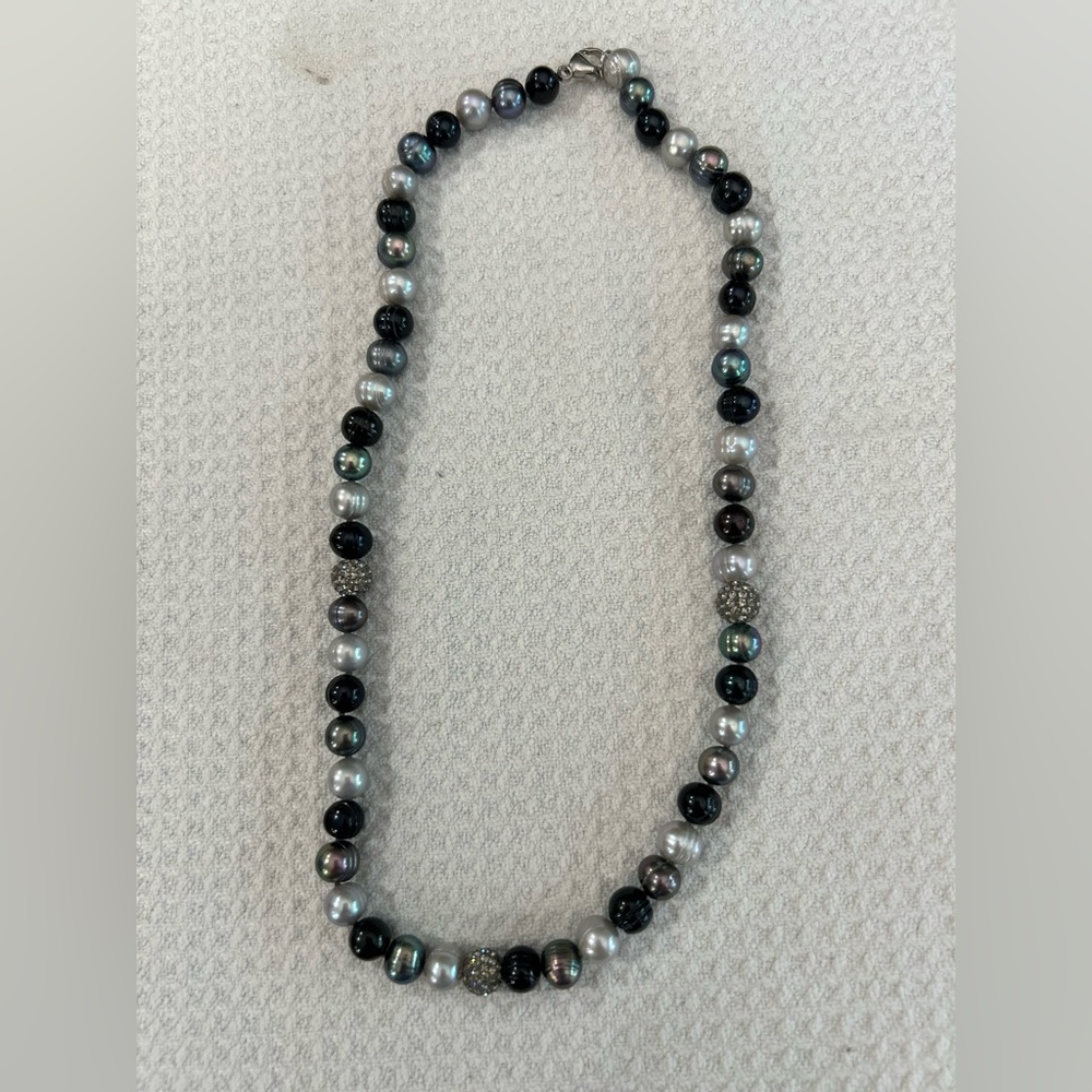 Iridescent Honora Pearl Necklace in Assorted Colors - Picture 6 of 7